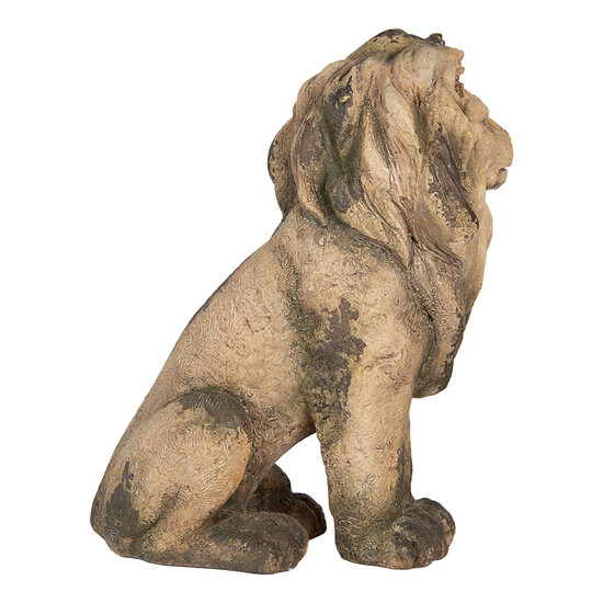 Clayre &amp; Eef | Decoratie Leeuw Beige Bruin 43x24x55 cm | 5MG0139