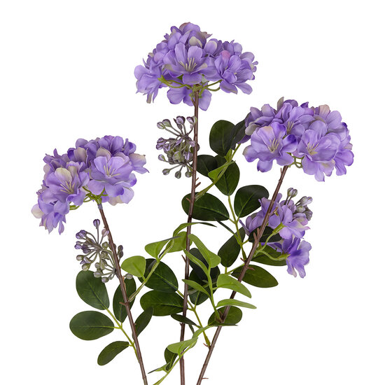 Clayre &amp; Eef | Decoratie tak met bloemen Paars 90 cm | 5PL0293L