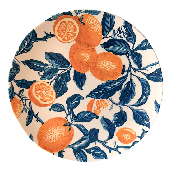Clayre &amp; Eef | Servies setje picknick (12) Wit Geel | 67057