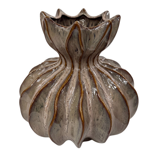 Clayre &amp; Eef | Vaas Bruin &oslash; 20x21 cm | 6CE2624