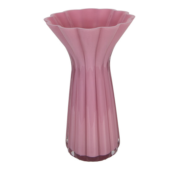 Clayre &amp; Eef | Vazen Glas Roze &oslash; 14x23 cm | 6GL5511