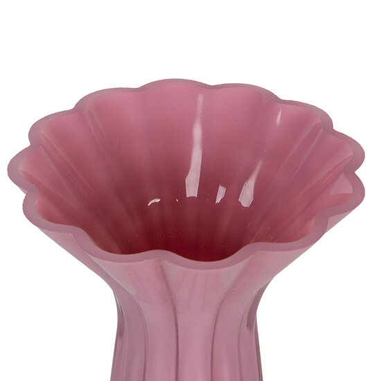 Clayre &amp; Eef | Vazen Glas Roze &oslash; 14x23 cm | 6GL5511