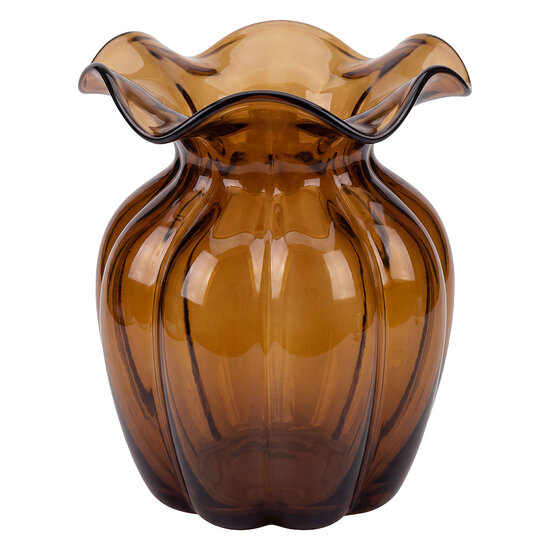 Clayre &amp; Eef | Vazen Glas Bruin &oslash; 19x25 cm | 6GL5556