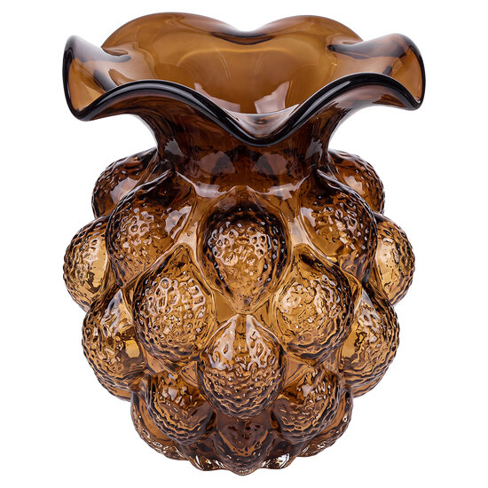 Clayre &amp; Eef | Vazen Glas Bruin &oslash; 17x24 cm | 6GL5559