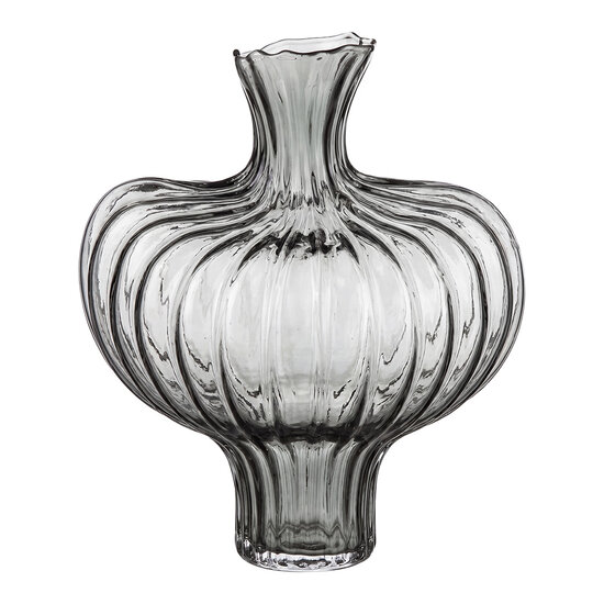 Clayre &amp; Eef | Vazen Glas Grijs &oslash; 28x33 cm | 6GL5563
