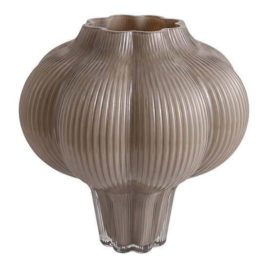 Clayre &amp; Eef | Vazen Glas Grijs &oslash; 24x27 cm | 6GL5566