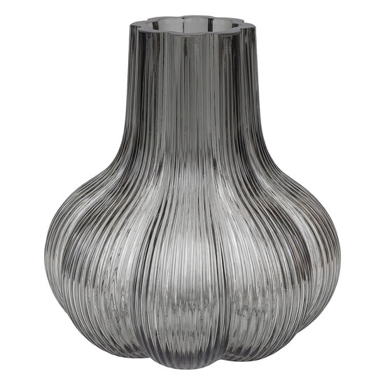 Clayre &amp; Eef | Vazen Glas Grijs &oslash; 18x22 cm | 6GL5568