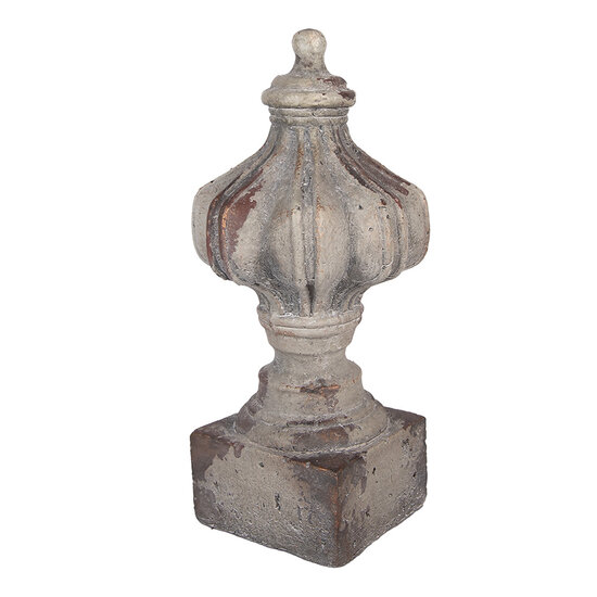 Clayre &amp; Eef | Decoratie Ornament Grijs Bruin &oslash; 18x39 cm | 6MG0189
