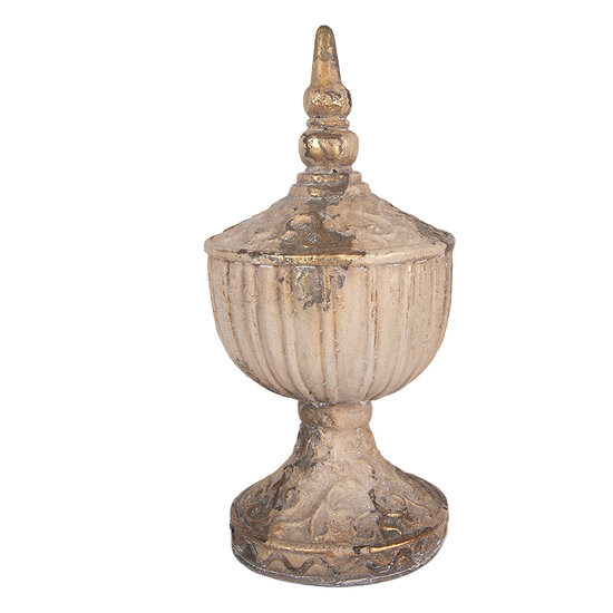 Clayre &amp; Eef | Decoratie Ornament Beige Bruin &oslash; 17x36 cm | 6MG0193