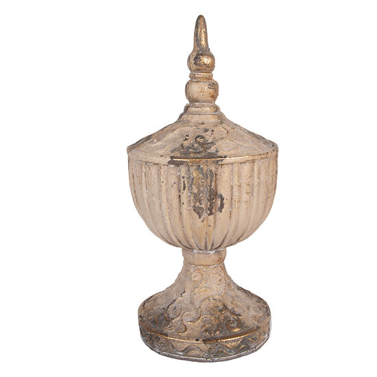 Clayre &amp; Eef | Decoratie Ornament Beige Bruin &oslash; 17x36 cm | 6MG0193