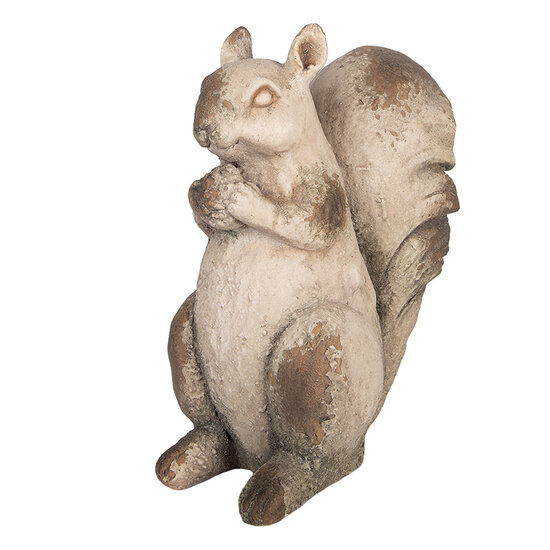 Clayre &amp; Eef | Decoratie Eekhoorn Beige Bruin 26x14x29 cm | 6MG0196