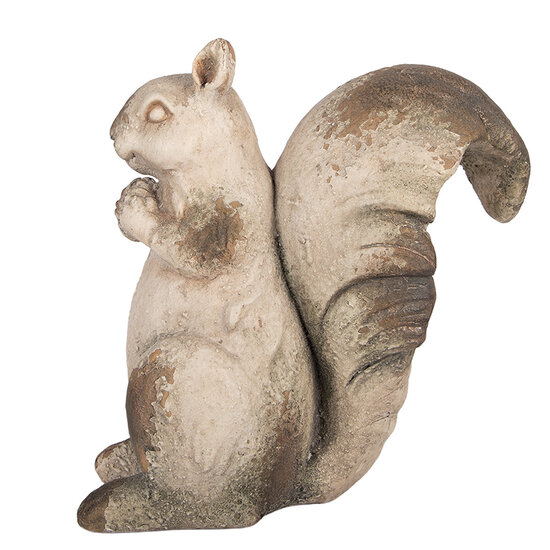 Clayre &amp; Eef | Decoratie Eekhoorn Beige Bruin 26x14x29 cm | 6MG0196