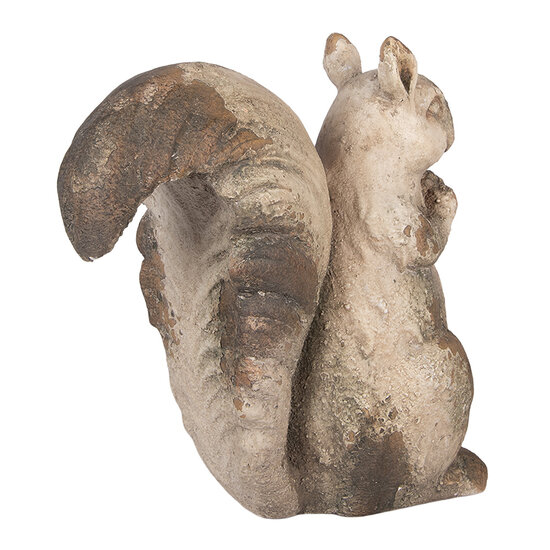 Clayre &amp; Eef | Decoratie Eekhoorn Beige Bruin 26x14x29 cm | 6MG0196