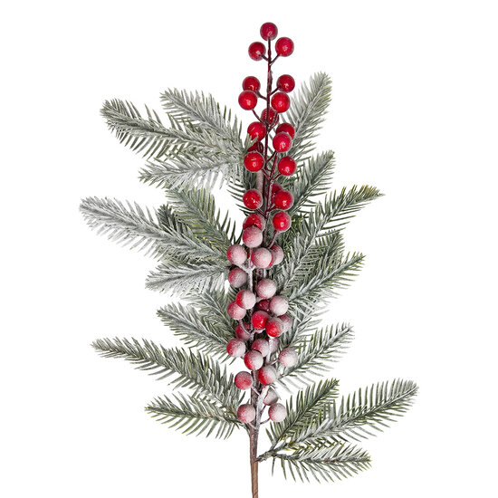 Clayre &amp; Eef | Decoratie tak Groen 50 cm | 6PL0427