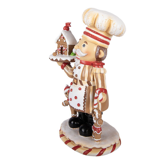 Clayre &amp; Eef | Decoratie kok Bruin Wit 18x13x27 cm | 6PR6251