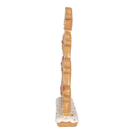 Clayre &amp; Eef | Decoratie peperkoekpoppen Bruin Wit 17x4x23 cm | 6PR6393