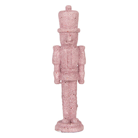 Clayre &amp; Eef | Kerstdecoratie Notenkraker Roze 5x4x18 cm | 6PR6399