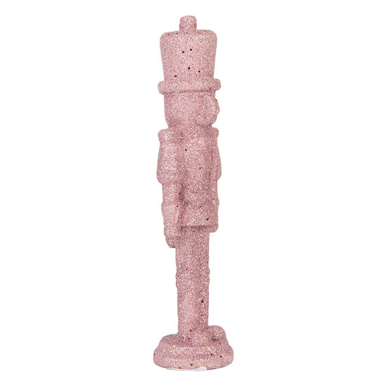 Clayre &amp; Eef | Kerstdecoratie Notenkraker Roze 5x4x18 cm | 6PR6399