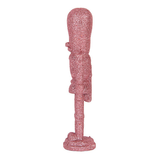 Clayre &amp; Eef | Kerstdecoratie Notenkraker Roze 5x4x18 cm | 6PR6400