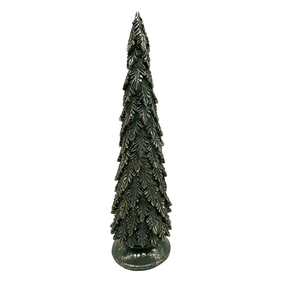 Clayre &amp; Eef | Kerstdecoratie Kerstboom Groen &oslash; 10x35 cm | 6PR6567