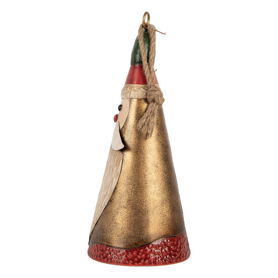 Clayre &amp; Eef | Decoratie hanger Kerst Goudkleurig Rot &oslash; 16x38 cm | 6Y6057