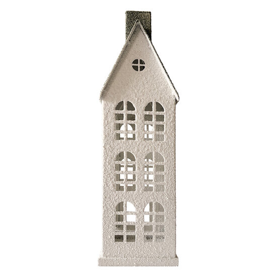 Clayre &amp; Eef | Decoratie Huis Wit Groen 11x11x37 cm | 6Y6075