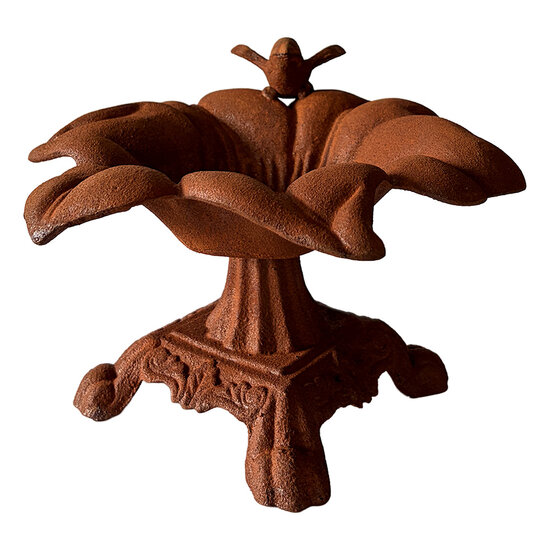 Clayre &amp; Eef | Vogelbad Bruin 20x13x16 cm | 6Y6150