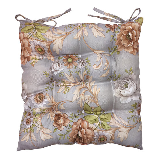 Clayre &amp; Eef | Stoelkussen met foam Grijs 40x40x4 cm | KG029.008