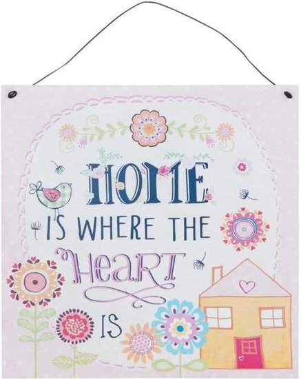 Tekstbord home is where the heart is | Clayre &amp; Eef