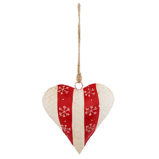 Decoratie hanger hart 19*6*20 cm Rood | 6Y2769L | Clayre &amp; Eef