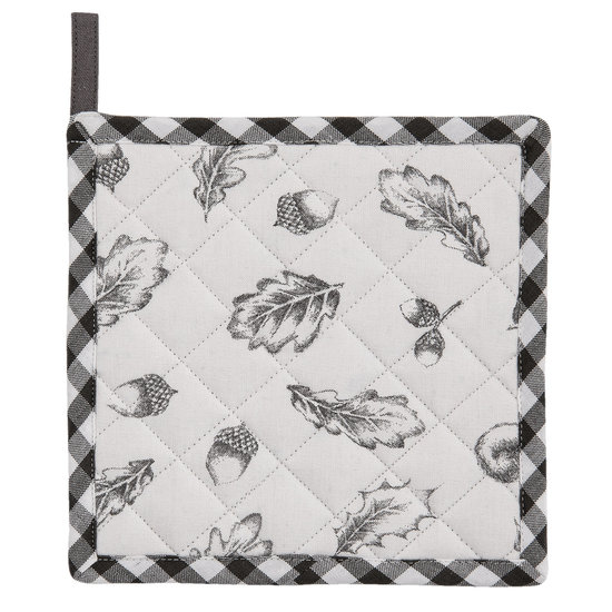 2 STUKS Pannenlap 20*20 cm Grijs | LIF45 | Clayre &amp; Eef