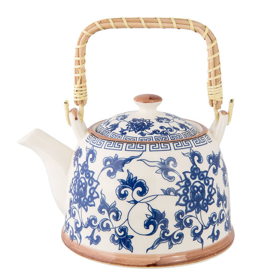 Theepot 18*14*12 cm / 0,7L Blauw | 6CETE0004 | Clayre &amp; Eef