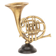 Decoratie muziekinstrument 24*12*24 cm Goudkleurig | 6PR2510 | Clayre &amp; Eef