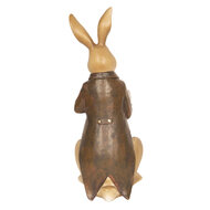 Decoratie konijn lezend 15*13*40 cm Multi | 6PR2600 | Clayre &amp; Eef 2