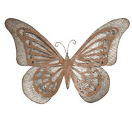 Wanddecoratie vlinder 49*7*35 cm Grijs | 6Y3474 | Clayre &amp; Eef
