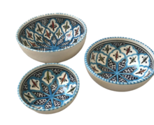 Tapas setje  3 delig Turquoise blue fine | TB.TP.3D | Dishes &amp; Deco