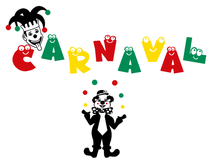 16 delige stickerset herbruikbaar Nar, Clown &amp; Carnaval | Rosami