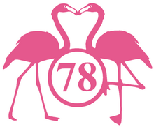 Voordeelset container sticker flamingo met huisnummer | Kliko | Rosami 2