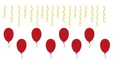 26 delige stickerset herbruikbaar serpentine &amp; ballonnen | Rosami