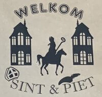 Tafelkleed welkom Sint &amp; Piet 100 x 100 | Rosami | Sinterklaas 2