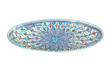 Ovale schaal Turquoise blue fine 40 cm | OS.BC.40 | Dishes &amp; Deco