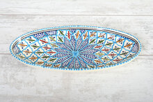 Ovale schaal Turquoise blue fine 40 cm | OS.BC.40 | Dishes &amp; Deco