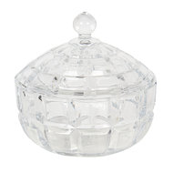 Schaal met deksel ø 18*18 cm Transparant | 6GL2847 | Clayre & Eef
