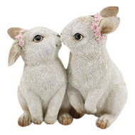 Decoratie konijnen 10*6*10 cm Grijs | 6PR2341 | Clayre &amp; Eef