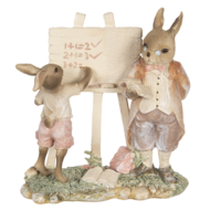 Decoratie konijnen 18*9*19 cm Multi | 6PR3309 | Clayre &amp; Eef