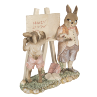 Decoratie konijnen 18*9*19 cm Multi | 6PR3309 | Clayre &amp; Eef 1