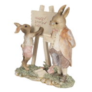 Decoratie konijnen 18*9*19 cm Multi | 6PR3309 | Clayre &amp; Eef 2