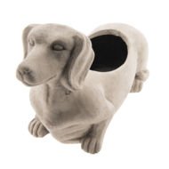 Bloempot hond 30*12*16 cm Wit | 6TE0201 | Clayre &amp; Eef 2