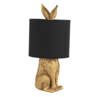 Tafellamp &oslash; 20*45 cm E27/max 1*60W Goudkleurig | 6LMC0013GO | Clayre &amp; Eef 1