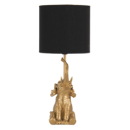Tafellamp &oslash; 20*46 cm / E27 Goudkleurig | 6LMC0038 | Clayre &amp; Eef 1